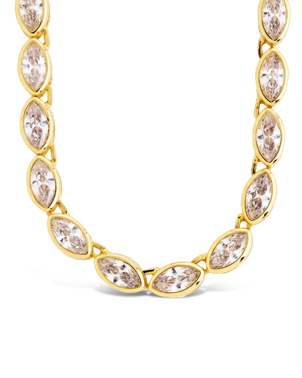 Helene Marquise Cut Tennis Necklace