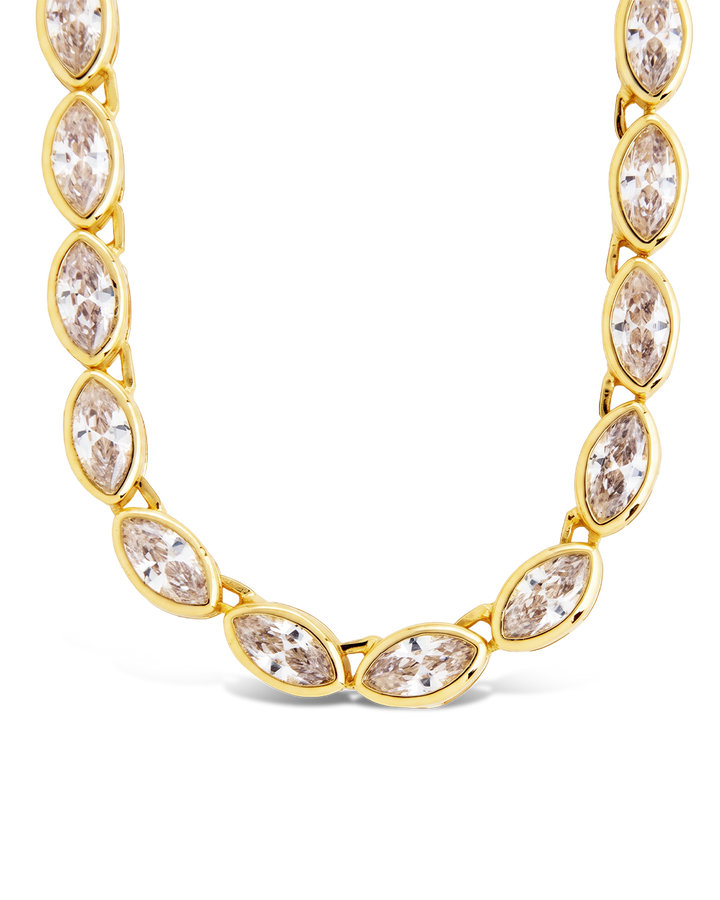 Helene Marquise Cut Tennis Necklace