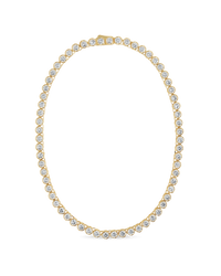Helene Bezel CZ Tennis Necklace