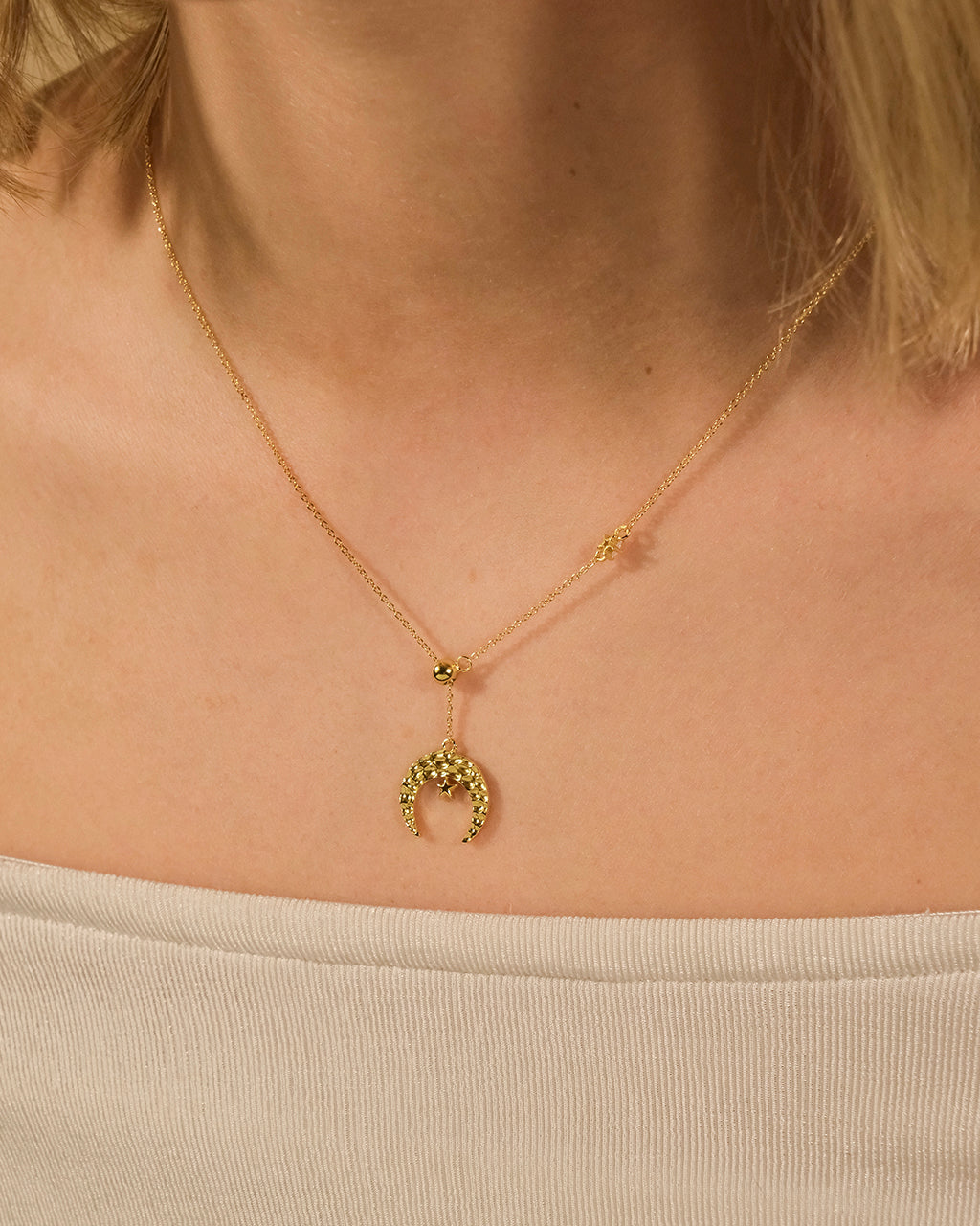 Sterling Silver Selene Lariat Necklace