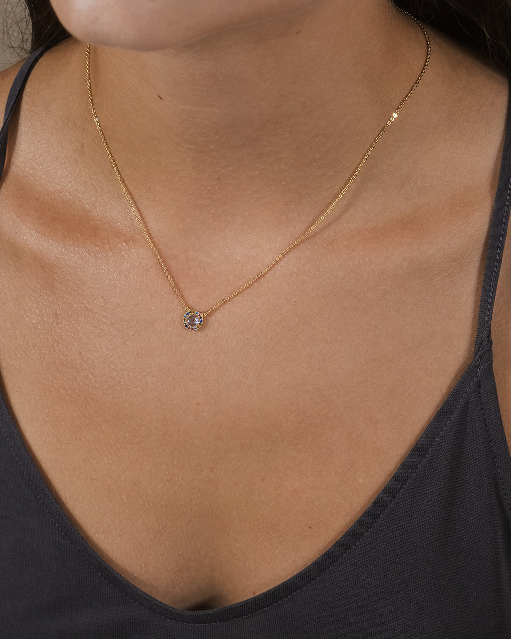 Sterling Silver Nala CZ Pendant Necklace