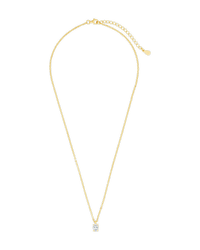 Sterling Silver Oval CZ Prong Set Pendant - Sterling Forever