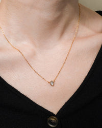 Sterling Silver Pear Bezel Set Pendant - Sterling Forever
