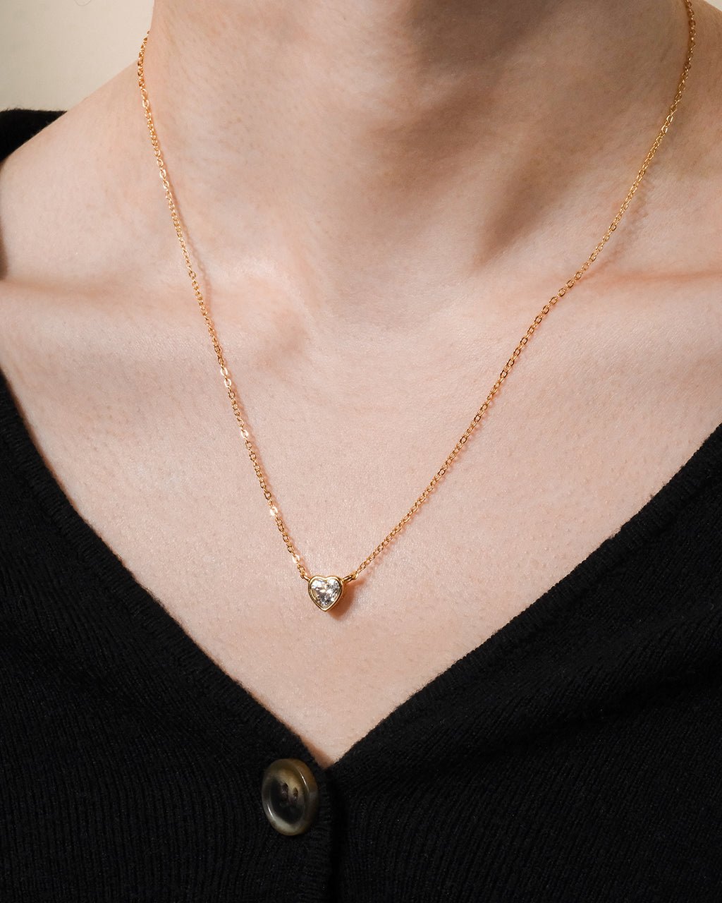 Sterling Silver Heart Bezel Set Pendant - Sterling Forever