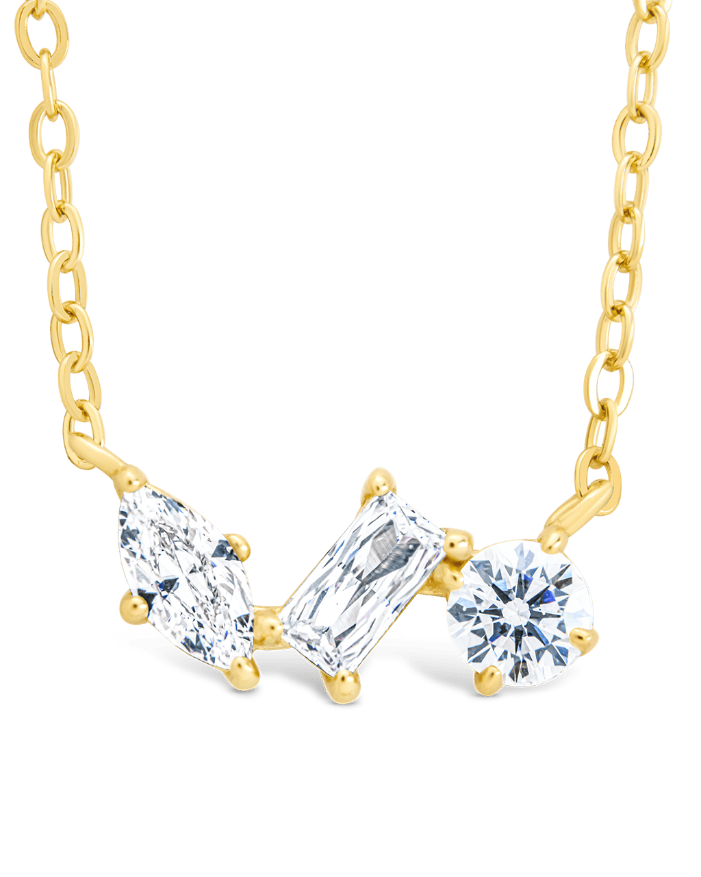 Sterling Silver Trio Cut Pendant - Sterling Forever