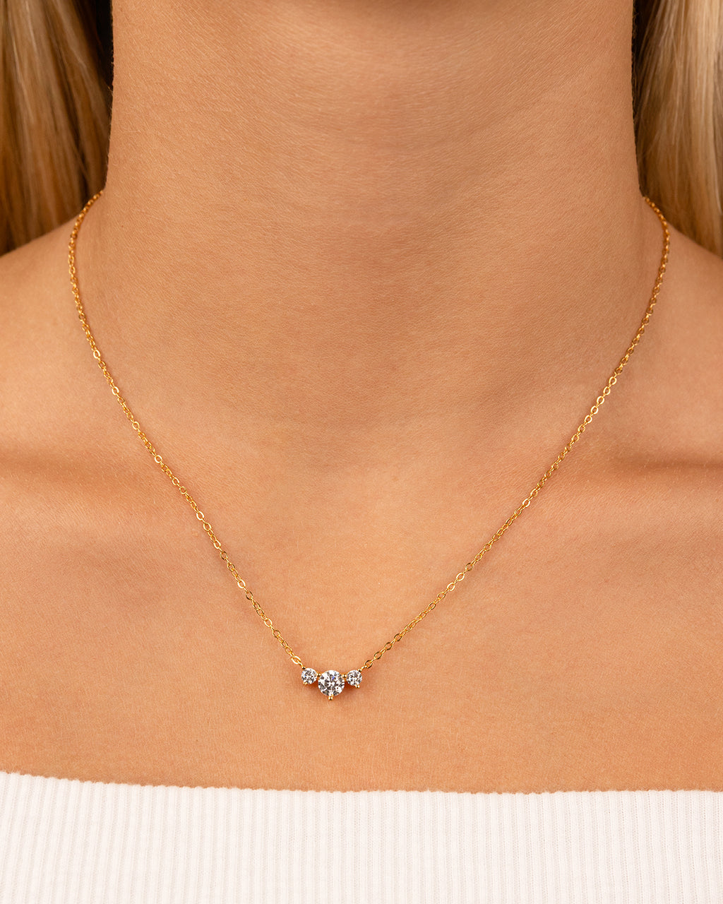 Sterling Silver Robin CZ Necklace