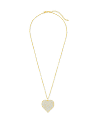 Sterling Silver CZ Statement Heart Pendant - Sterling Forever