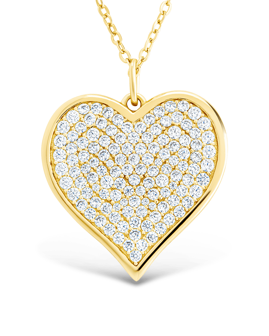 Sterling Silver CZ Statement Heart Pendant - Sterling Forever