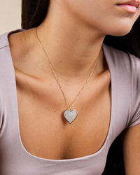 Sterling Silver CZ Statement Heart Pendant - Sterling Forever