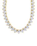 Amélia Paperclip CZ Tennis Necklace