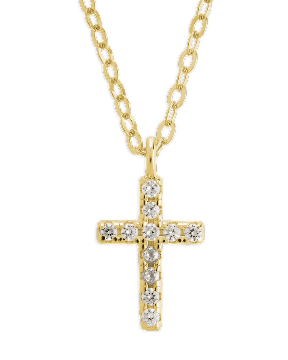 Sterling Silver Sinead Sparkling Cross Pendant