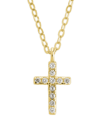 Sterling Silver Sinead Sparkling Cross Pendant - Sterling Forever