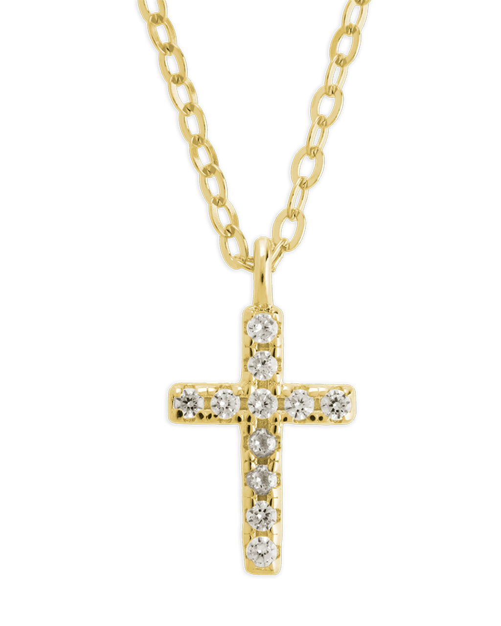Sterling Silver Sinead Sparkling Cross Pendant - Sterling Forever