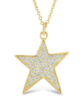 Pave CZ Star Pendant - Sterling Forever