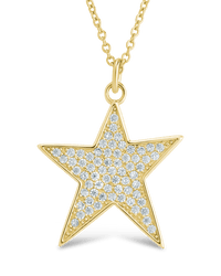 Pave CZ Star Pendant - Sterling Forever