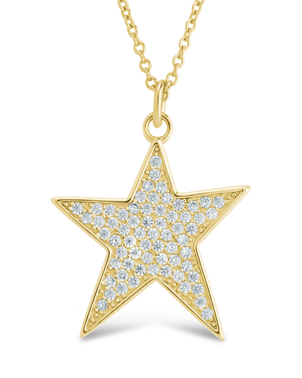Pave CZ Star Pendant - Sterling Forever