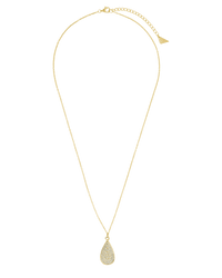 Pave CZ Tear Drop Pendant - Sterling Forever