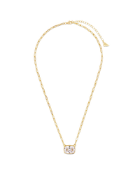 Sterling Silver Elongated Cushion Paperclip Chain Necklace