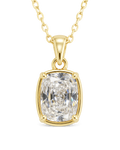 Sterling Silver Mini Elongated Cushion Necklace