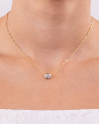 Sterling Silver Mini Elongated Cushion Paperclip Chain Necklace