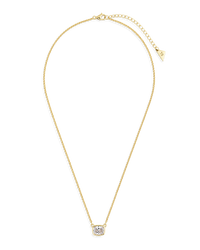 Sterling Silver Mini Elongated Cushion Wheat Chain Necklace