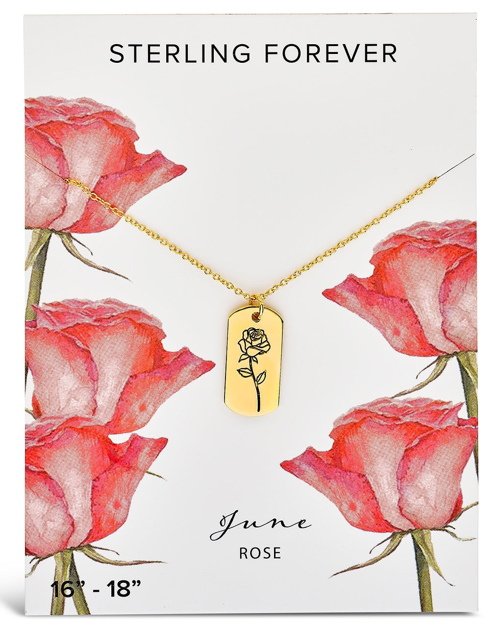 Birth Flower Pendant Necklace Sterling Forever 