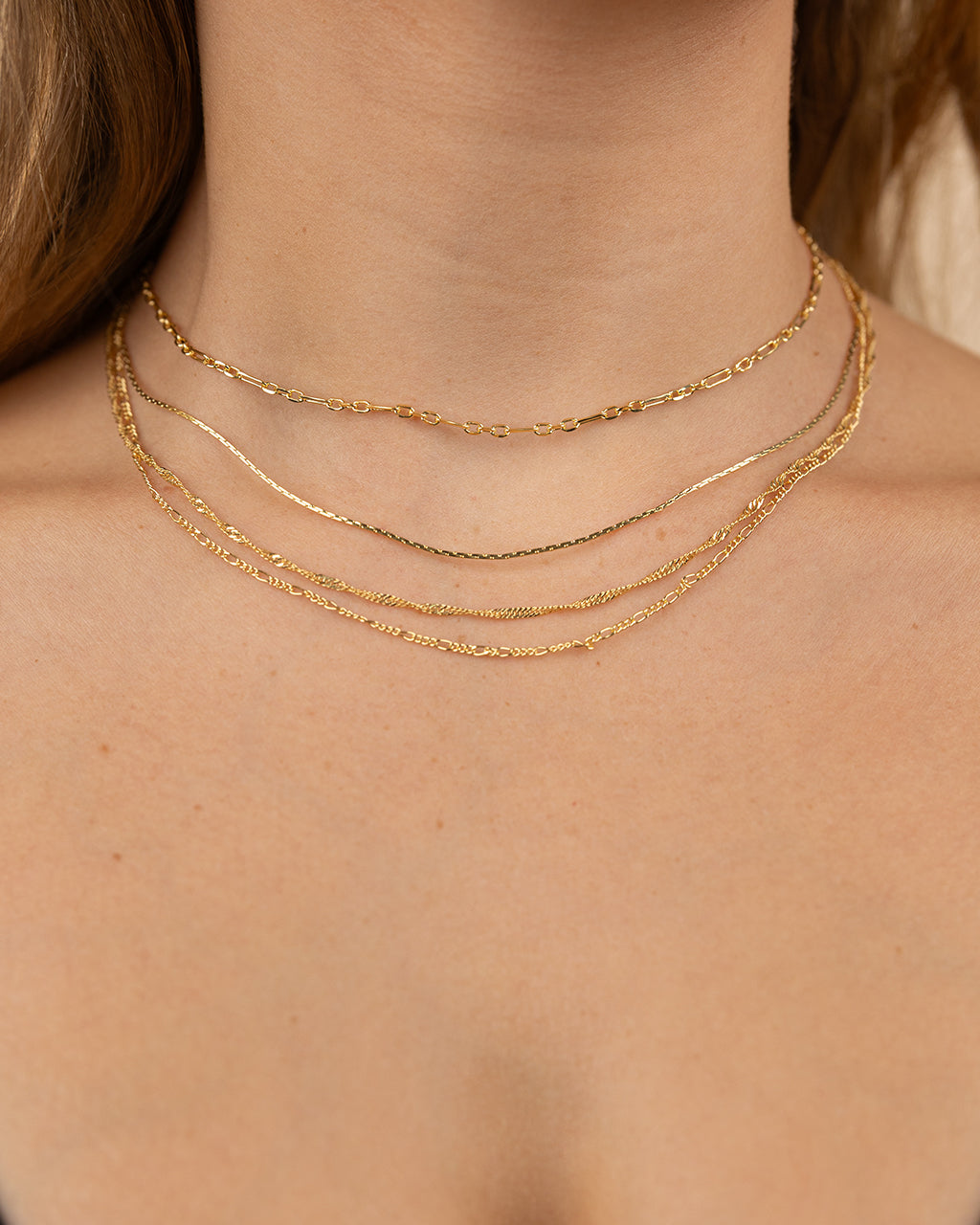 【LAZY DAWN】twist chain necklace N025〜チェーンネックレス LAZY DAWN】twist chain necklace N025〜チェーンネックレス