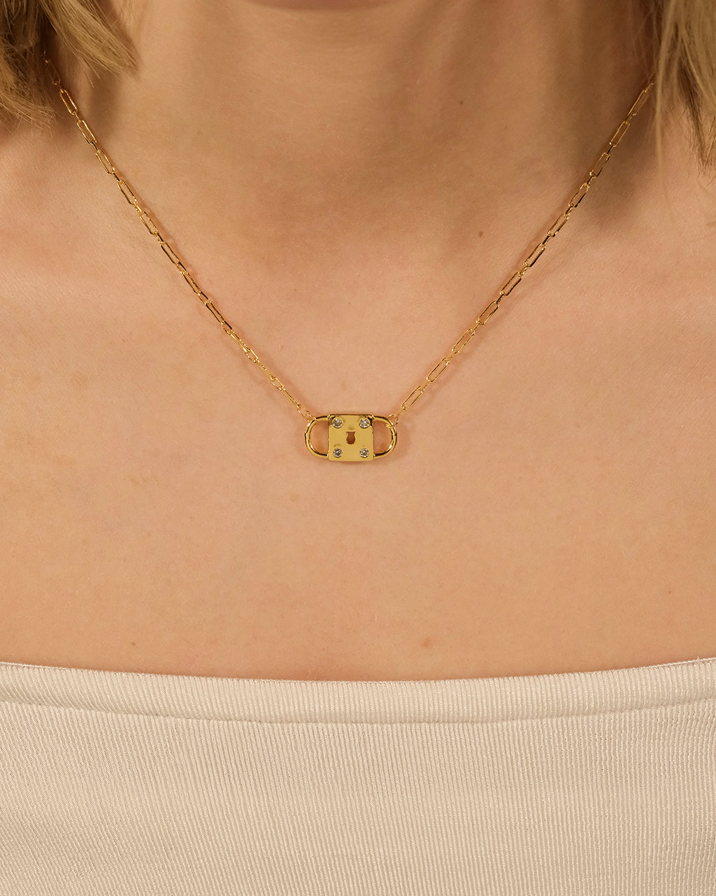 Double Padlock Pendant