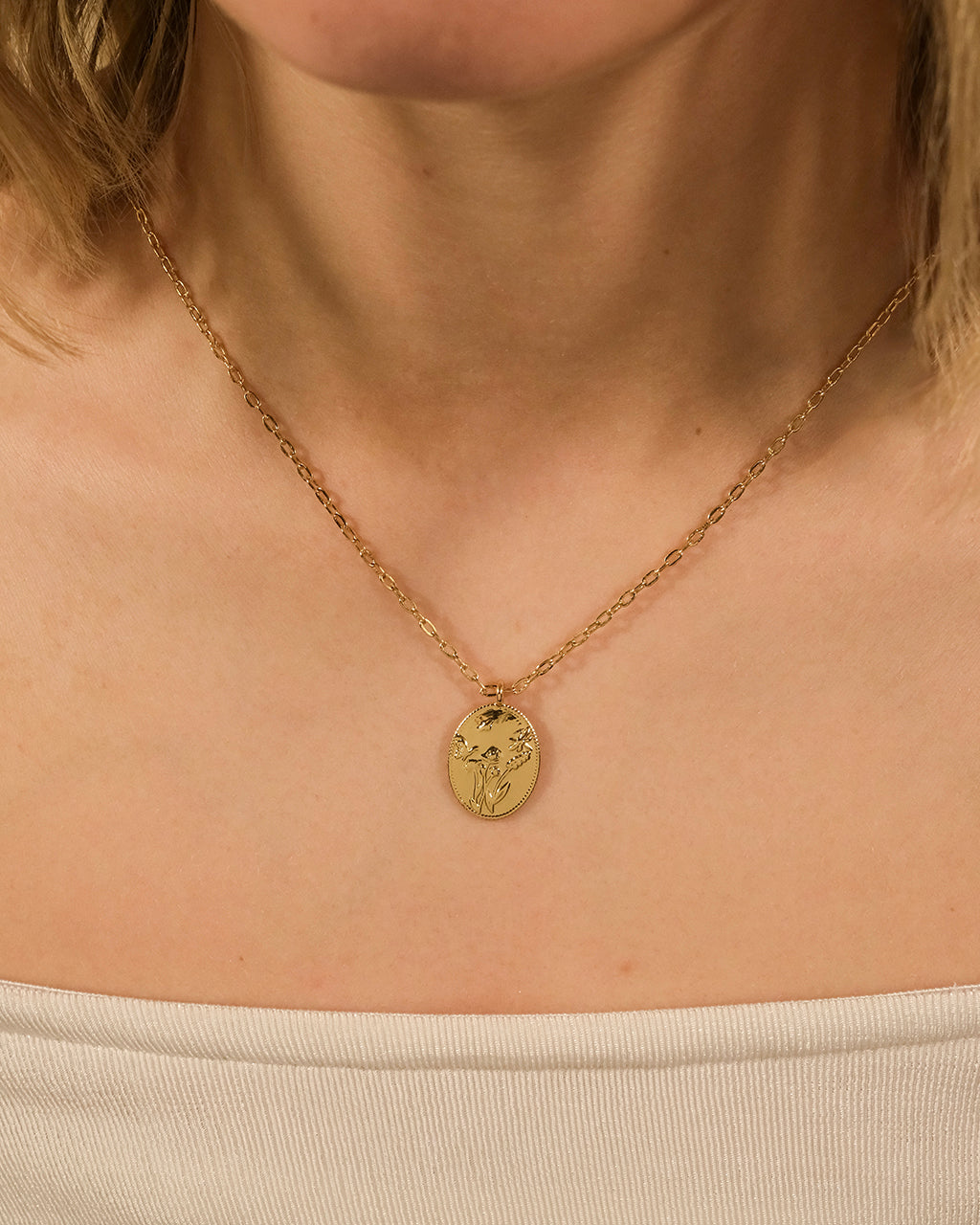 Engraved Garden Pendant