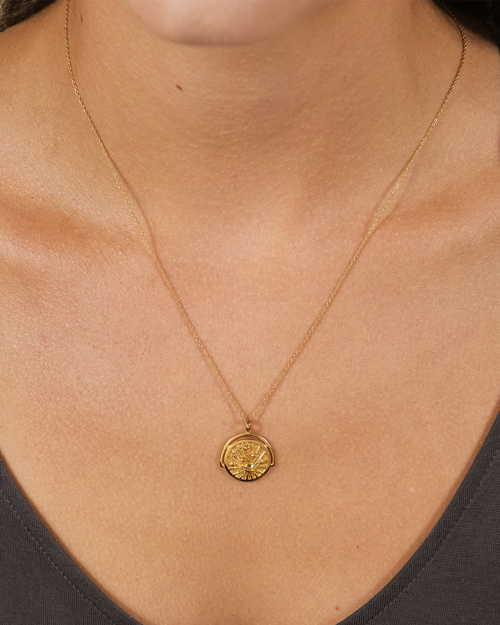 [韓国人気ジュエリー] nff pendant bunch necklace Ancient Royalty Coin Pendant Necklace – Sterling Forever