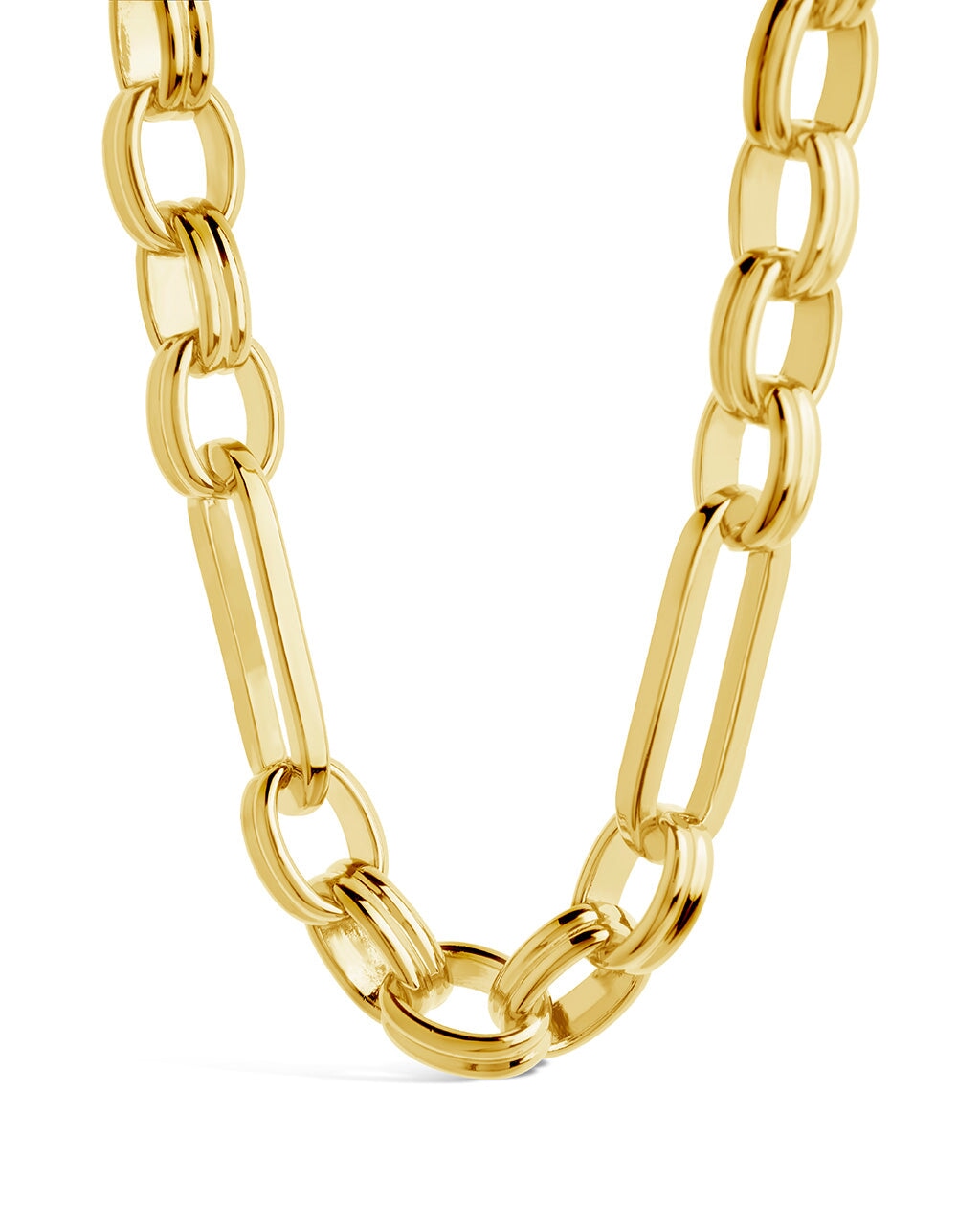 Double Link Oval Chain Necklace Necklace Sterling Forever 