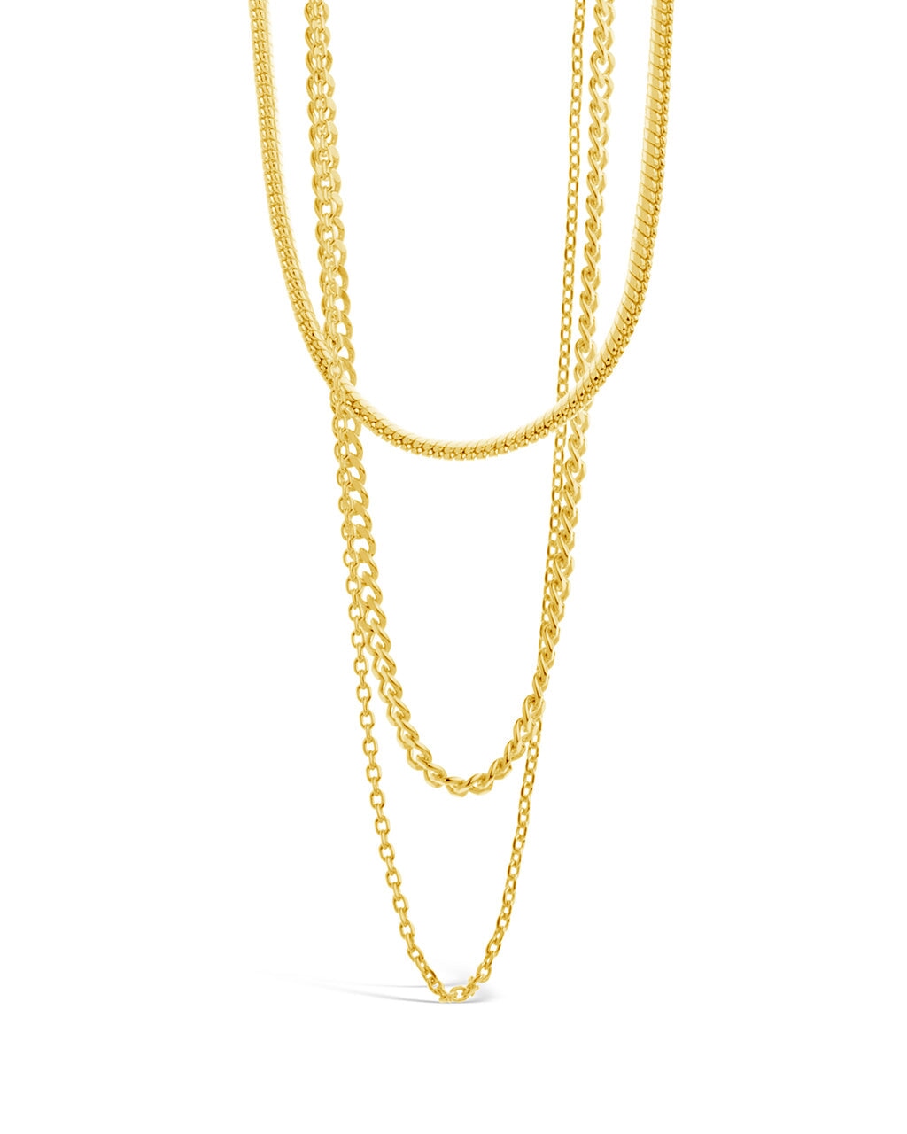 Brenna Layered Chain Necklace Necklace Sterling Forever 