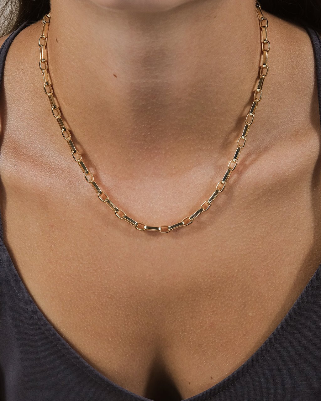 Elara Bold Paperclip Chain Necklace - Sterling Forever