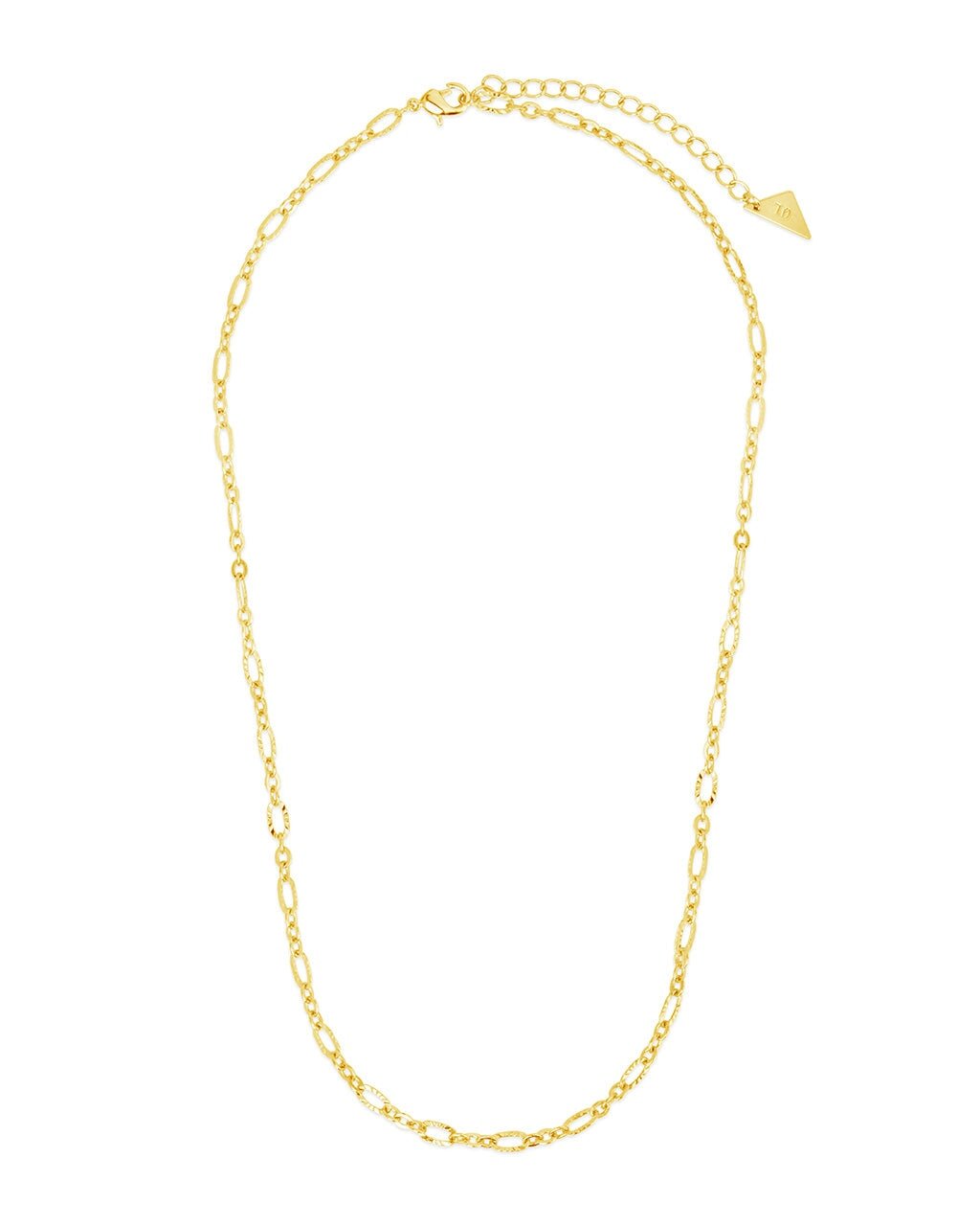 Elysia Delicate Mixed Link Chain Necklace - Sterling Forever