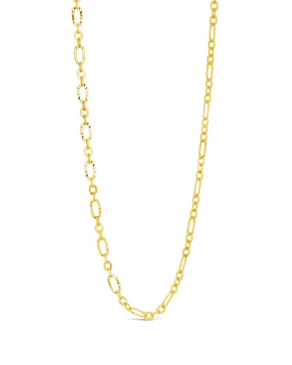 Elysia Delicate Mixed Link Chain Necklace - Sterling Forever