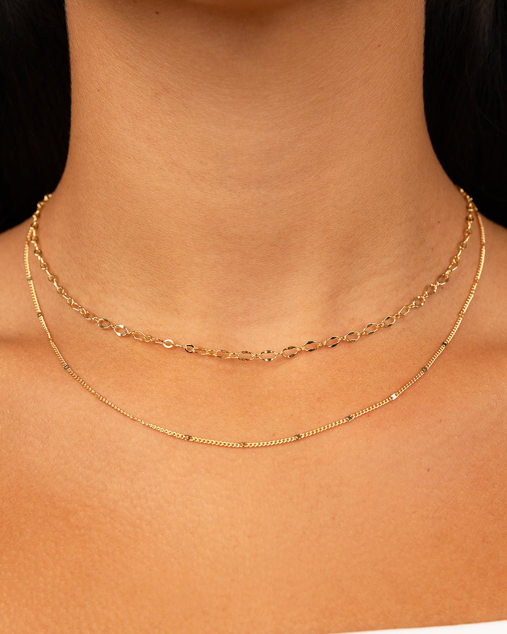 Serenity Layered Chain Necklace - Sterling Forever