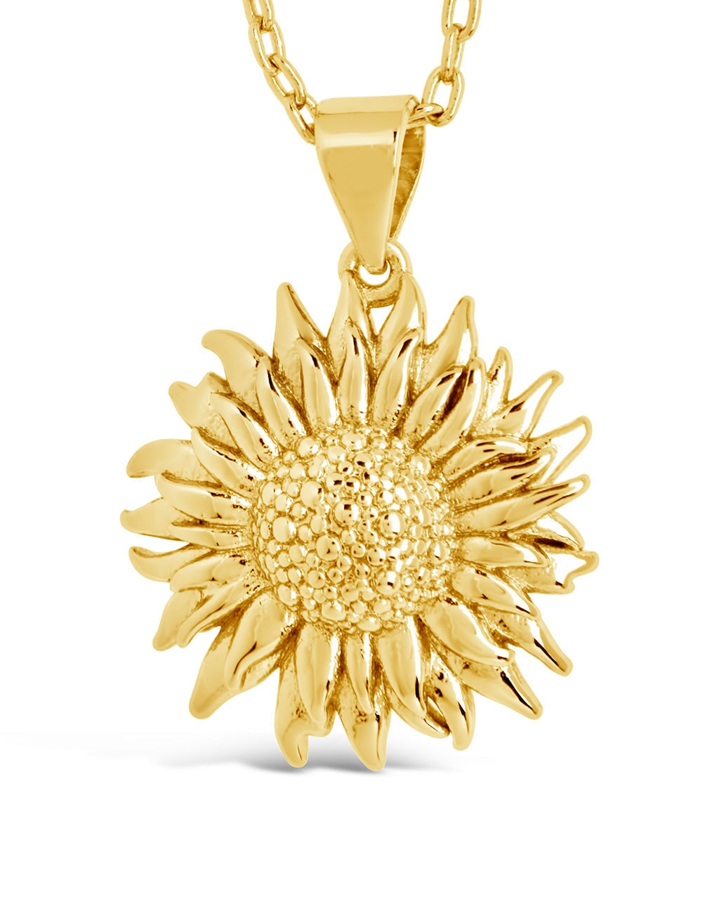 Solaris Sunflower Pendant Necklace Necklace Sterling Forever Gold 