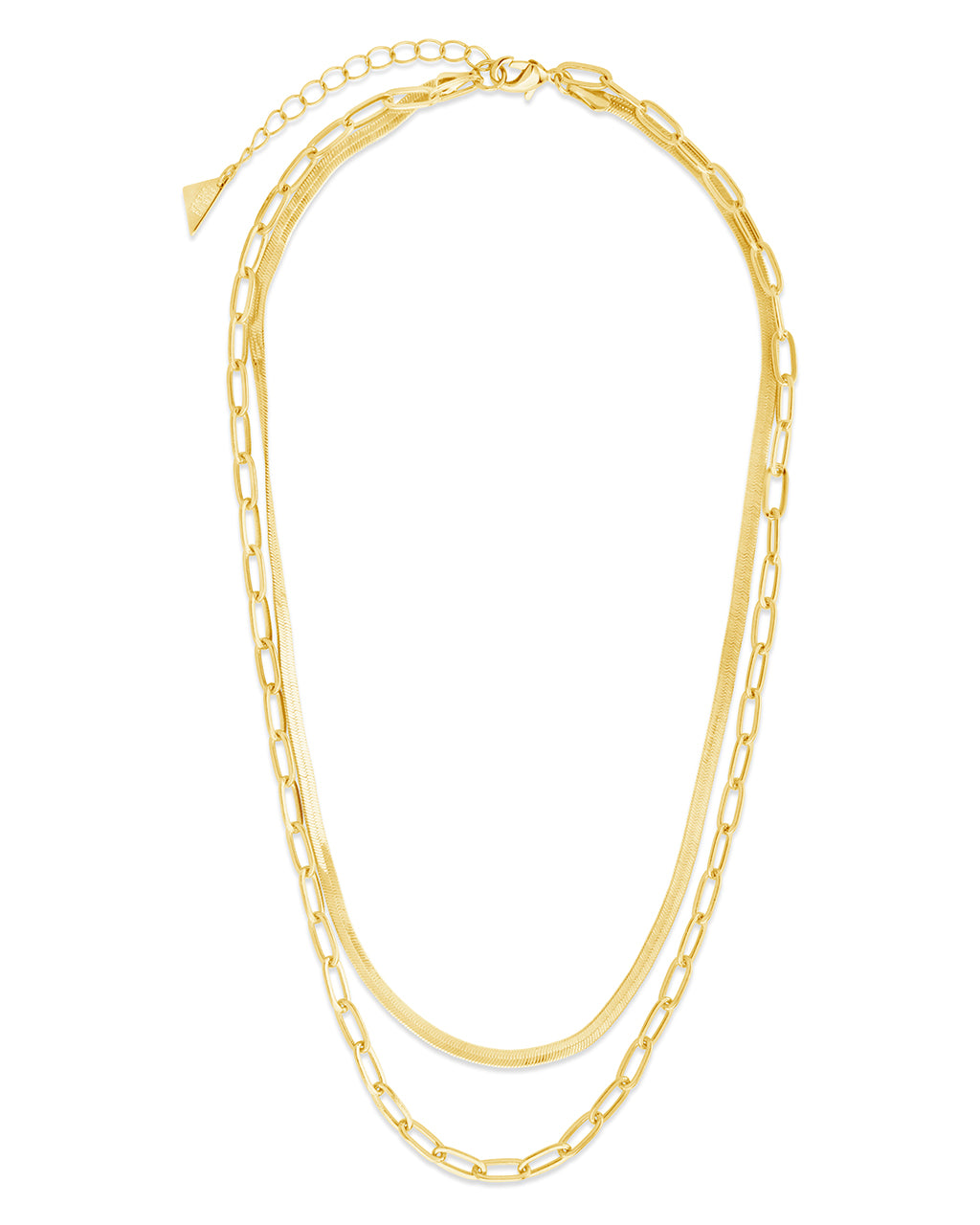 【Monday Edition】UNBALANCE LAYERED CHAIN NECKLACE Eileen CZ Layered Necklace – Sterling Forever