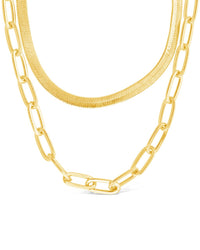 Brinley Layered Chain Necklace - Sterling Forever