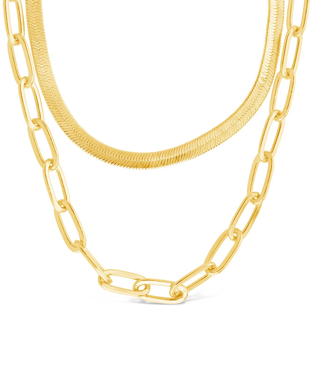Brinley Layered Chain Necklace - Sterling Forever