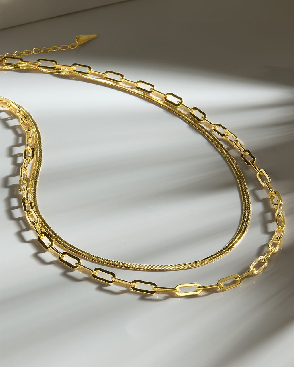 Brinley Layered Chain Necklace - Sterling Forever