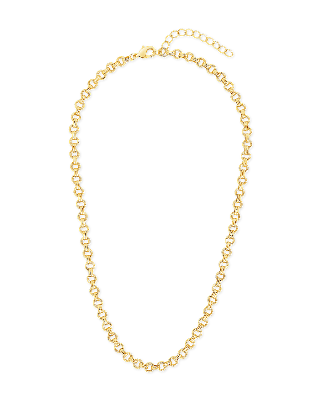 Parker Textured Chain Necklace - Sterling Forever