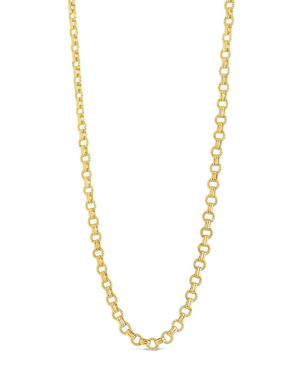 Parker Textured Chain Necklace - Sterling Forever