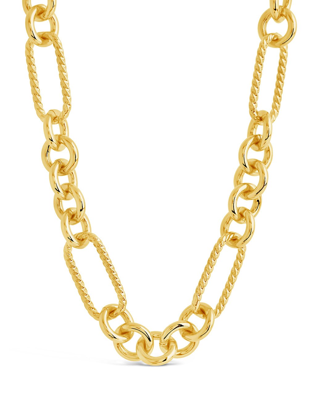 Fianna Mixed Chain Link Necklace - Sterling Forever