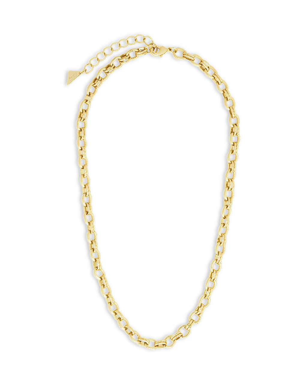 Kamora Textured Chain Link Necklace - Sterling Forever