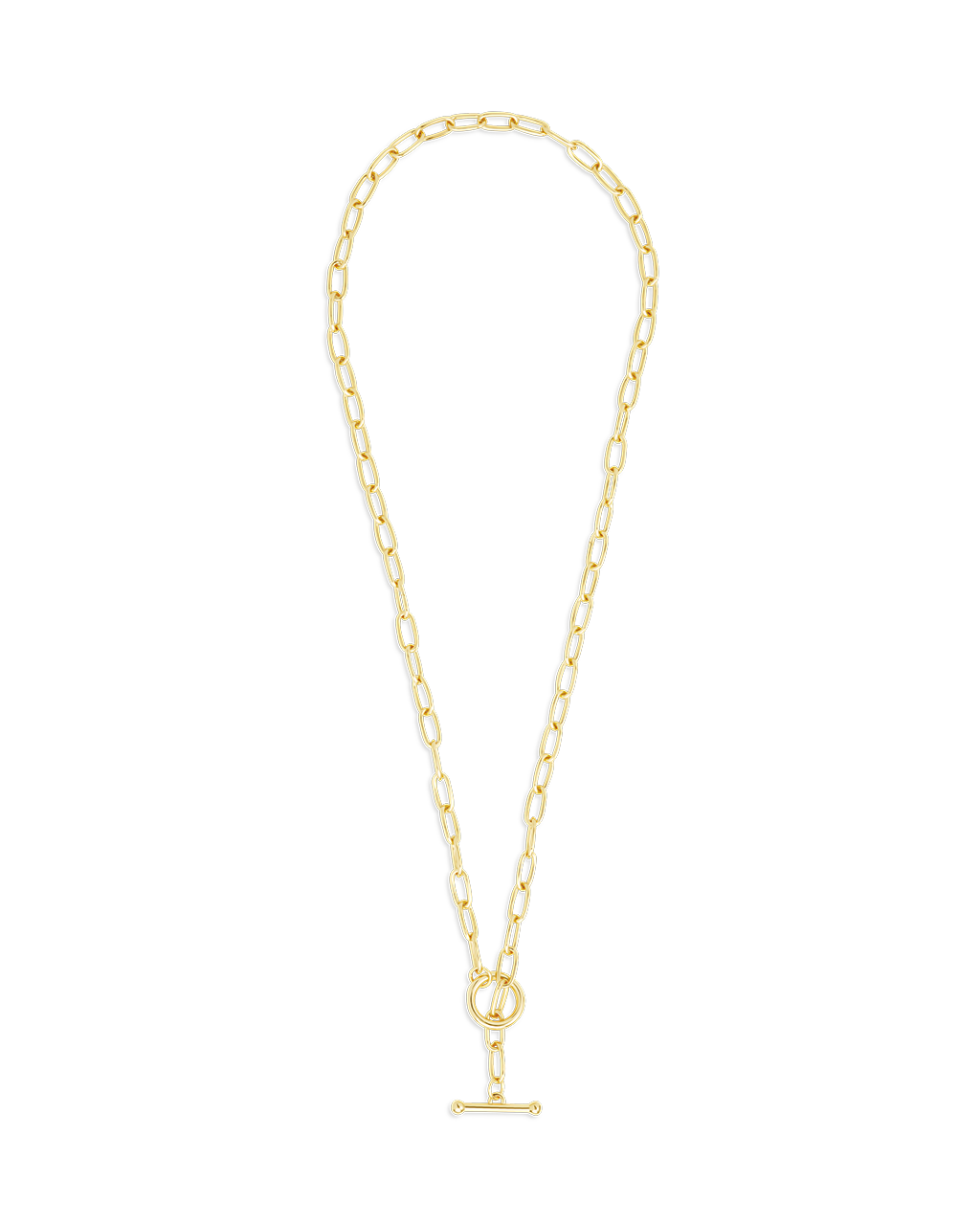 Ledger Paperclip Toggle Necklace