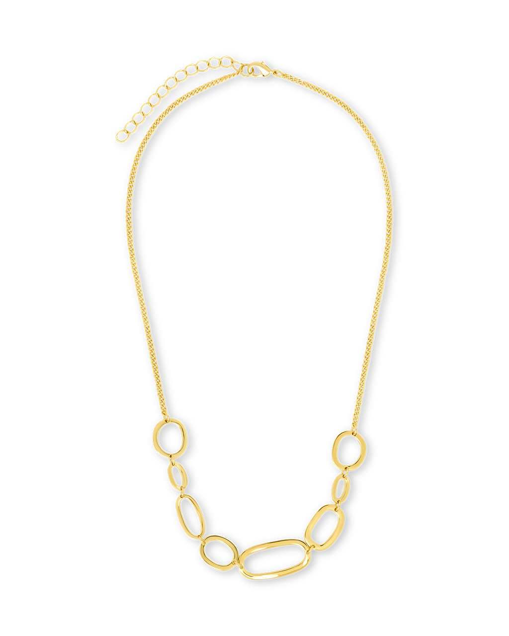 Holly Interlinked Halos Chain Necklace