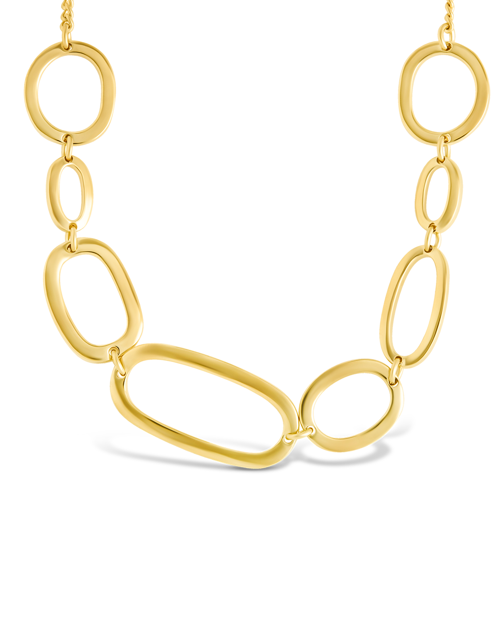 Holly Interlinked Halos Chain Necklace