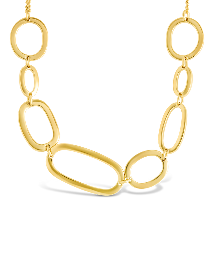 Holly Interlinked Halos Chain Necklace
