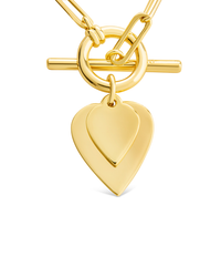 Gitte Heart Toggle Necklace